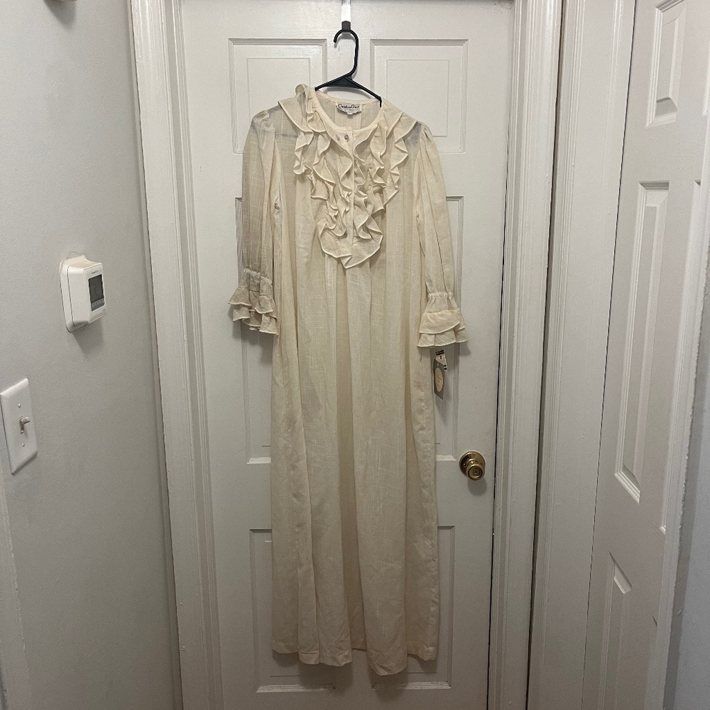 Vintage Christian Dior Loungewear White Nightgown